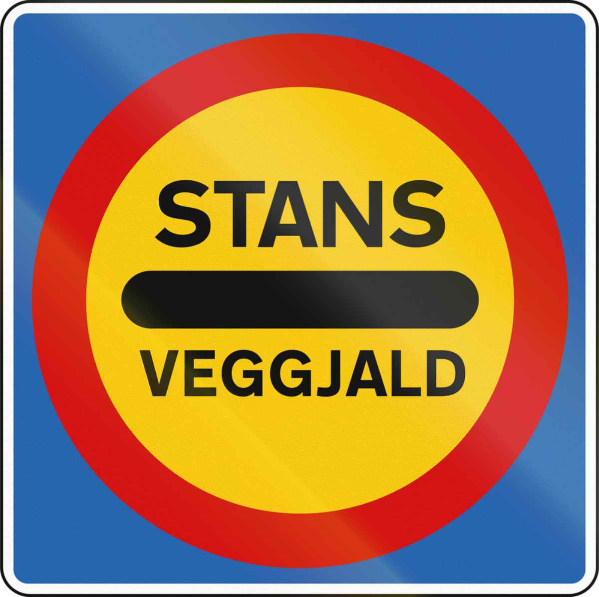 Panneau indiquant une route &agrave; p&eacute;age en Islande, &eacute;galement en islandais.